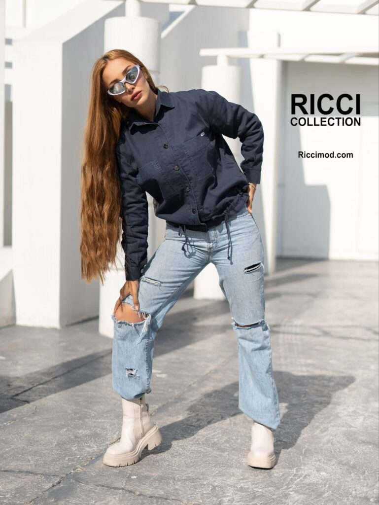 شلوار زنانه جین راسته